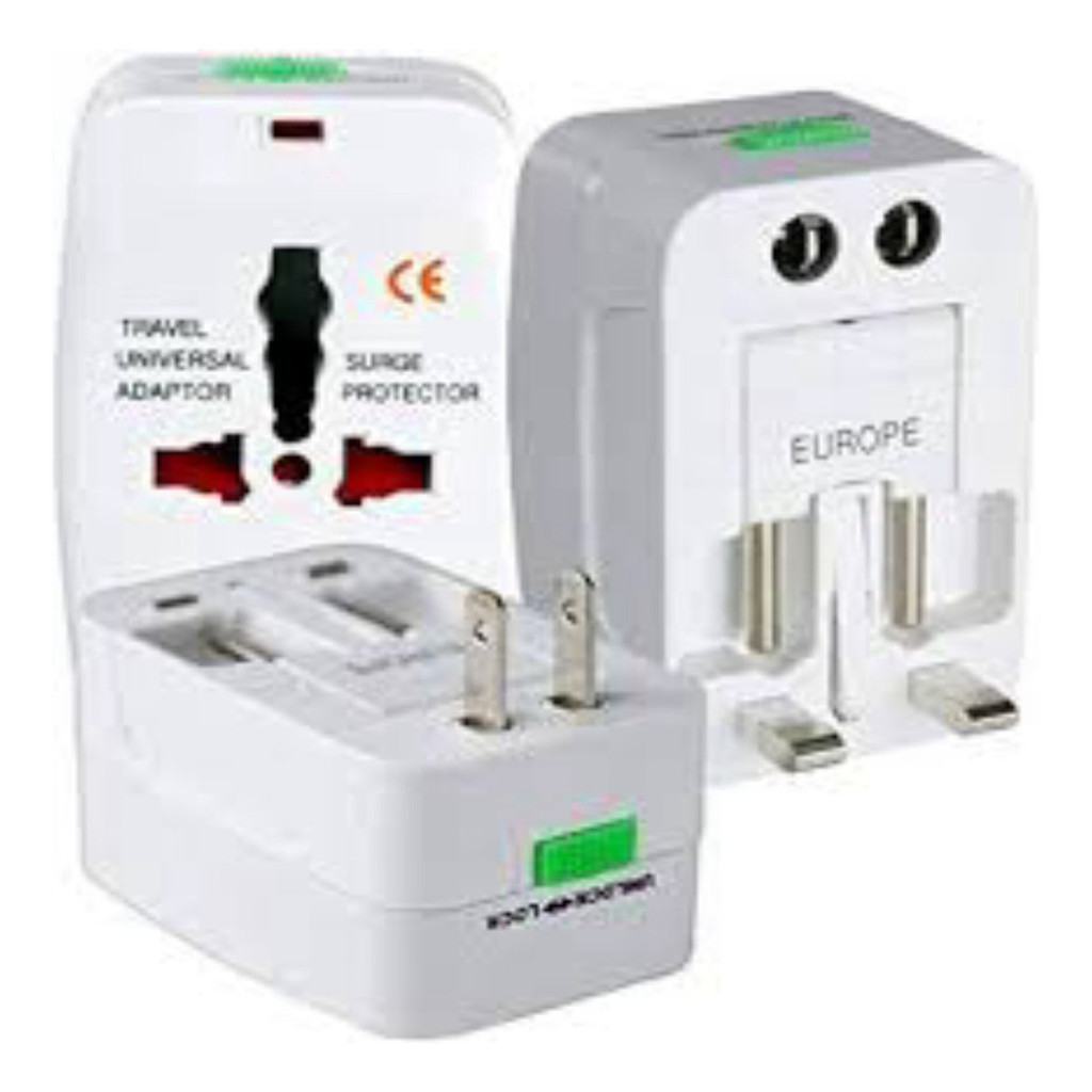 Kit 2 Adaptador Benjamim Universal Internacional 150 Países