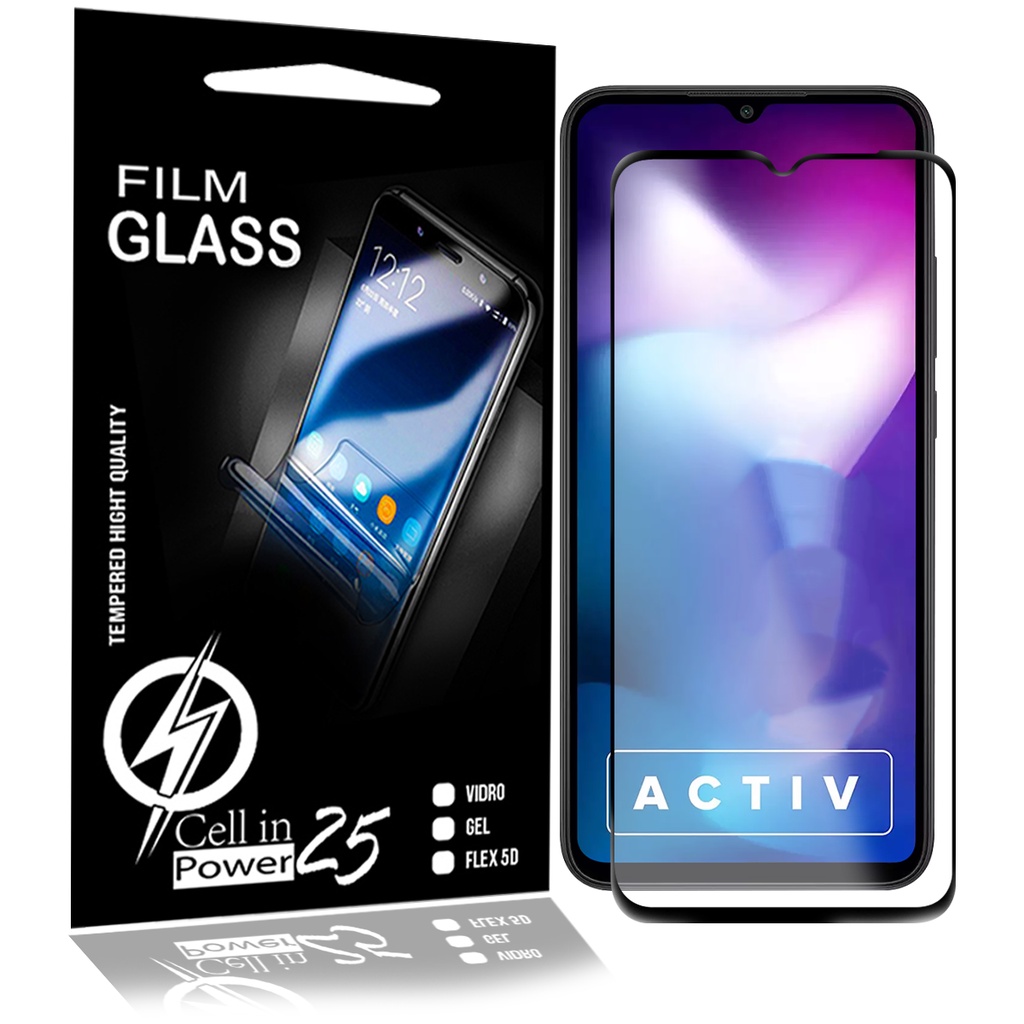 Película De Vidro 3d compatível XIaomi Redmi 9 Activ 6.53 Cobre 100 Toda Tela - Cell In Power25