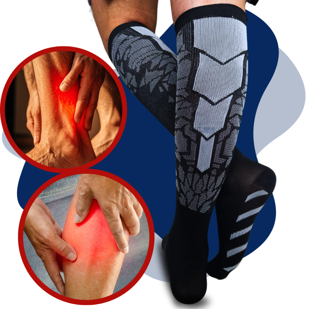 Meia Ortopédica Para Treino Esporte Musculação Anti Dor Nos Pés Pernas Tornozelo - Ergo Premium