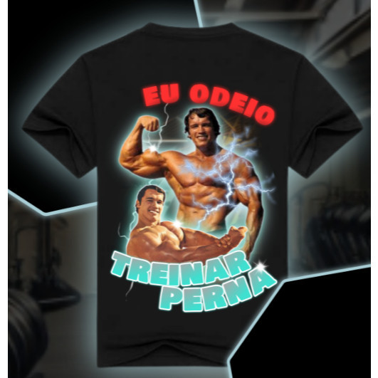 Camiseta academia Treino Fitness Estampada- 