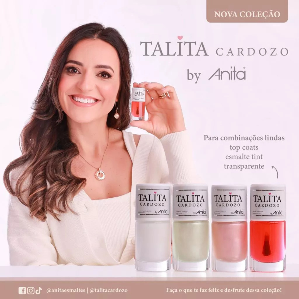 Escolha seu Kit Anita 4 Esmaltes Coleção Talita Cardoso 10ml