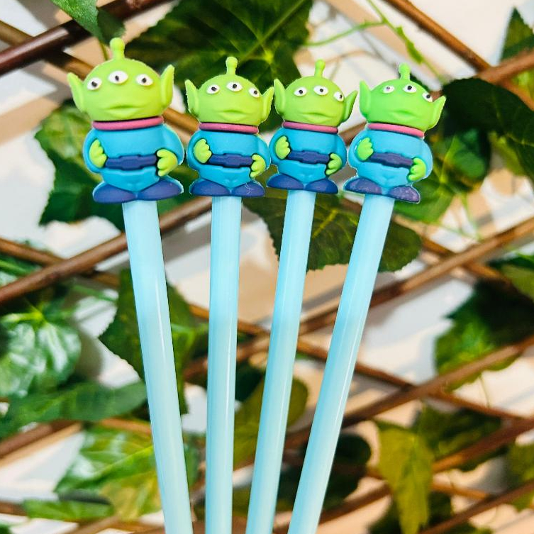 Caneta em Gel Alien Toy Story Ponta Fina 0.5 de Gel Kawaii Papelaria Fofa Material Disney Filme