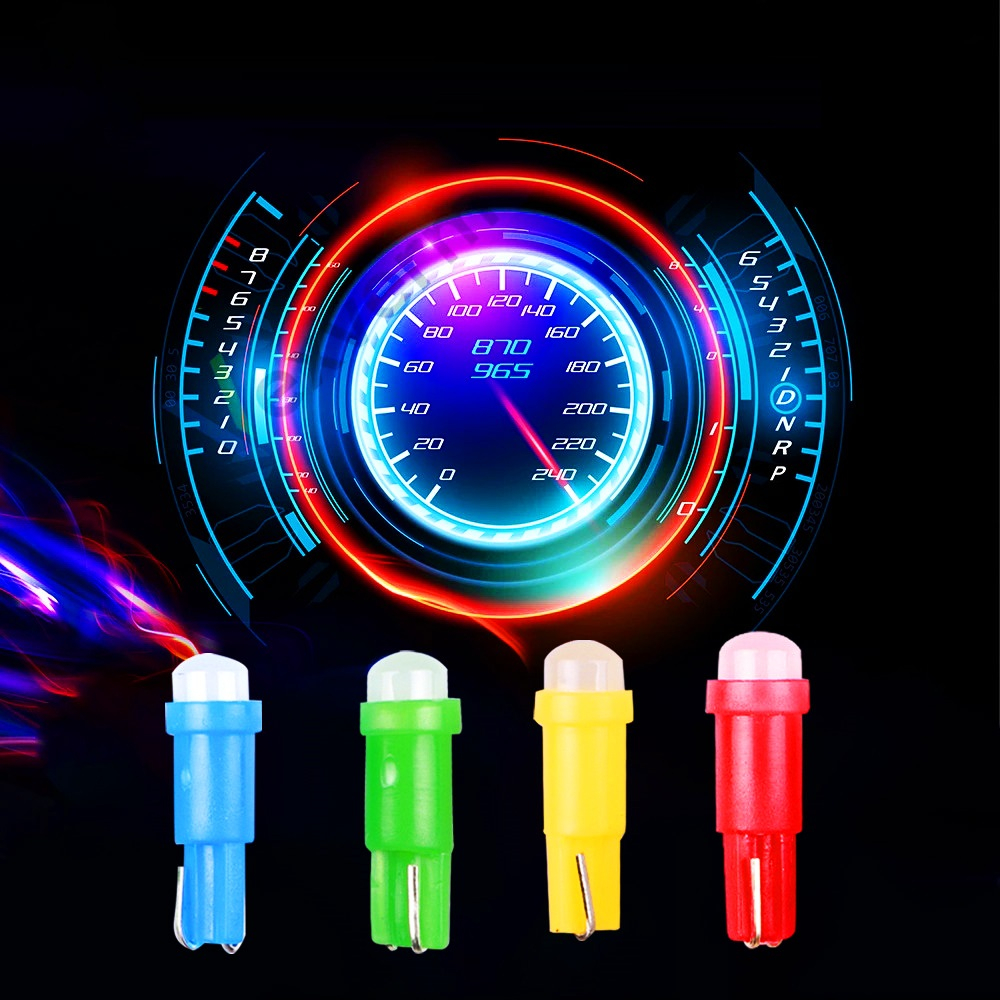 5 x Lampada T5 COB 12v led T5 Pinguinho Painel Carro