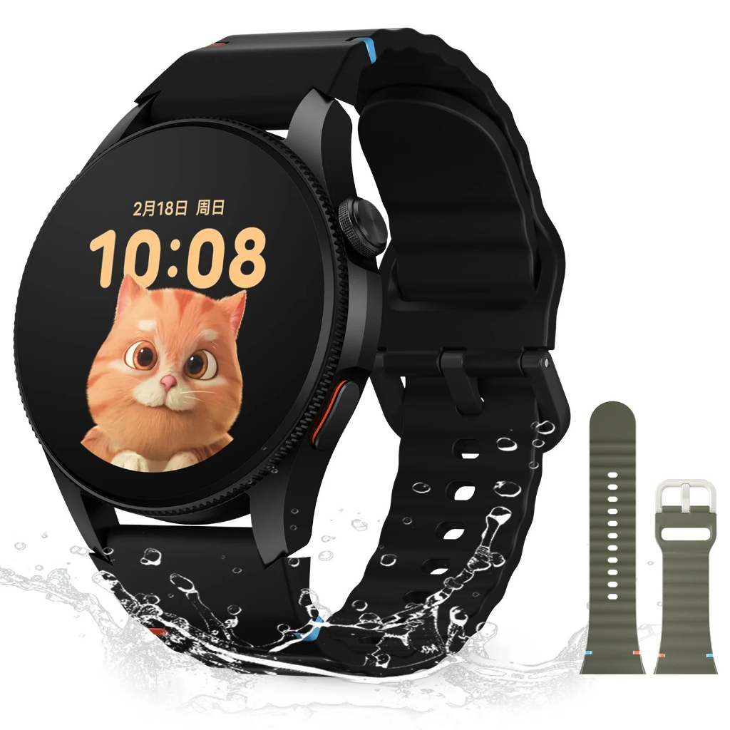 Smartwatch Aurafit Tela AMOLED 1.43 HD Redondo Faz Ligação Bluetooth 5.3 Bateria 21 Dias Monitor Saúde Pressão Android i