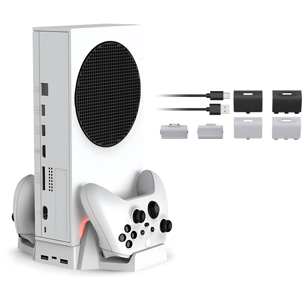 Base Cooler Xbox Series S Carregador Controle Bateria 800mah