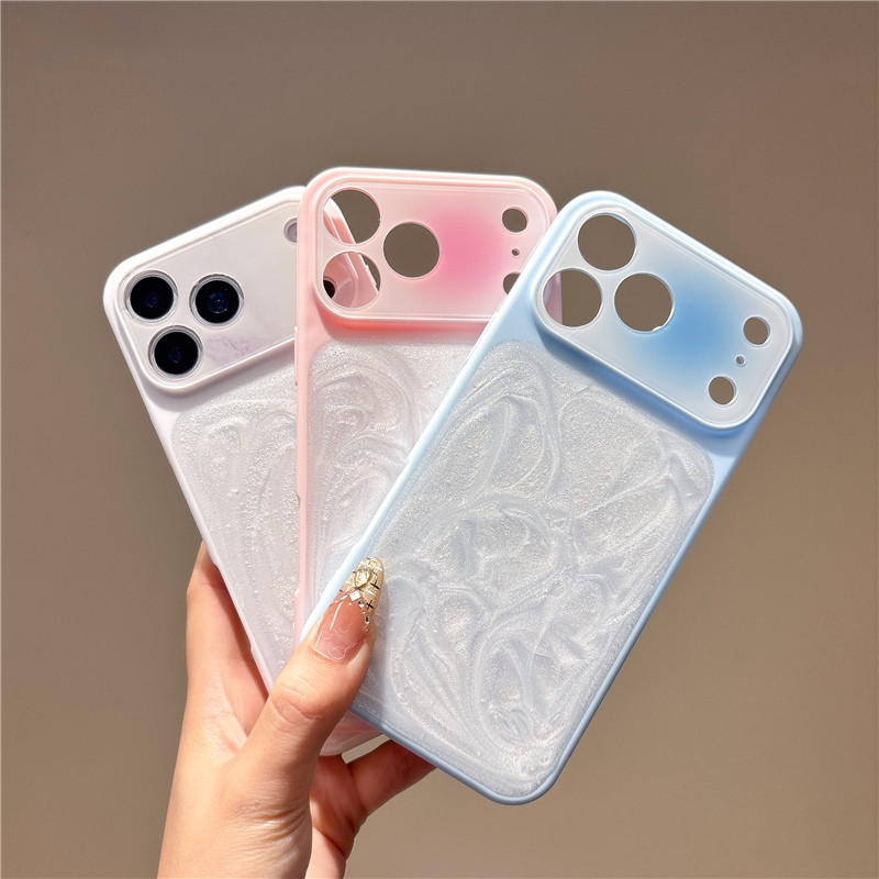 Capa de Telefone com Mistura de Cores para iPhone 17 Pro Max 17 16Pro Max 15 14 13 Capa à Prova de Choque MZAW