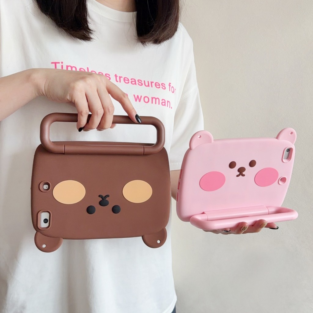 Capa De Silicone De Urso Fofo Para A11 Plus A11 + 11 Polegadas SM-X230 A9 X210 A11 8.7 