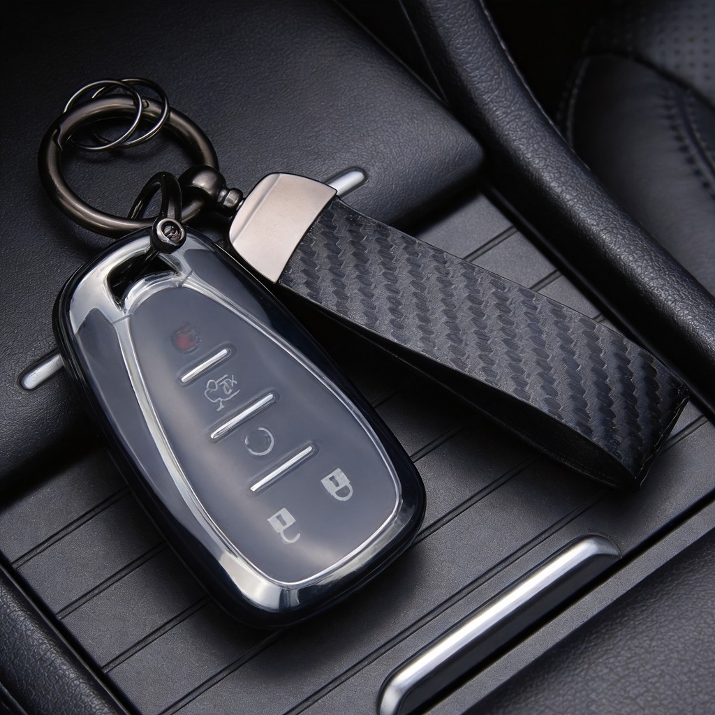 Para Capa De Chave CHEVROLET , De Carro Em TPU , Adequada Malibu , Equinox , Traverse , Camaro , Cruze , Blazer , Volt ,