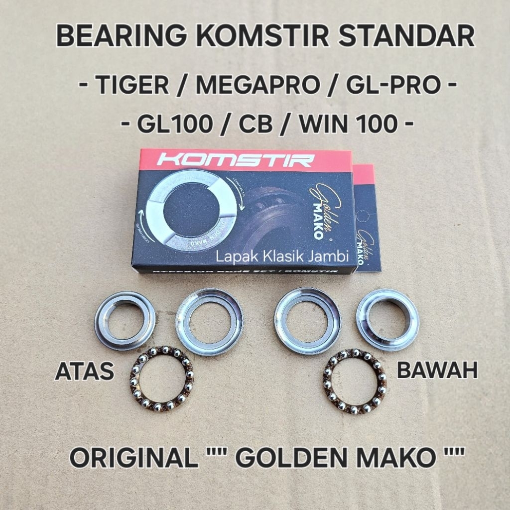 Rolamento De Direção Padrão Para TIGER MEGAPRO GL-PRO GL100 CB WIN100 GOLDEN MAKO Original