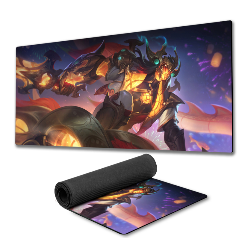 Mouse Pad Aatrox LOL fundo de borracha 90x40cm 80x30cm 900x400 800x300 anime League of legends speed gamer mousepad