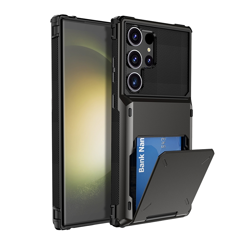 Capa Para Samsung Galaxy S26 Ultra S25 Edge S24 S23 S22 S21 A07 A17 A16 A55 A56 Business Armor Slide Wallet Slots Cartõe