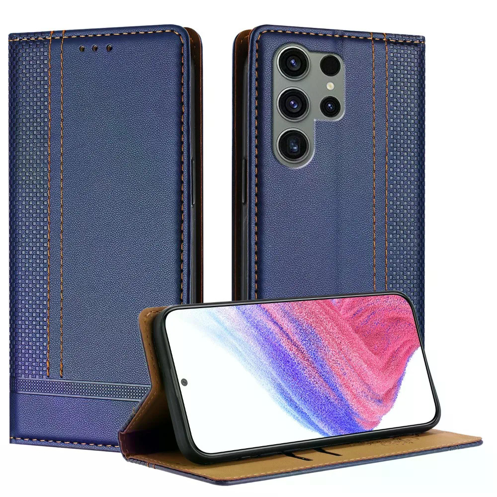 Samsung Galaxy S26 S25 FE S24 Plus S23 S22 S21 FE Ultra Plus Magnetic Leather Wallet Flip Cover