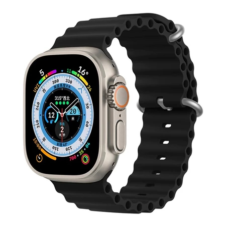 Pulseira de silicone Oceano para Apple watch smartwatch Compatível com 42mm, 44mm, 45mm e 49mm, 38mm/40mm/41mm