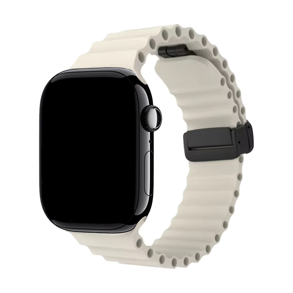 Pulseira Silicone Aqua Fecho Magnético Compatível com Apple Watch - NÃO É O RELÓGIO