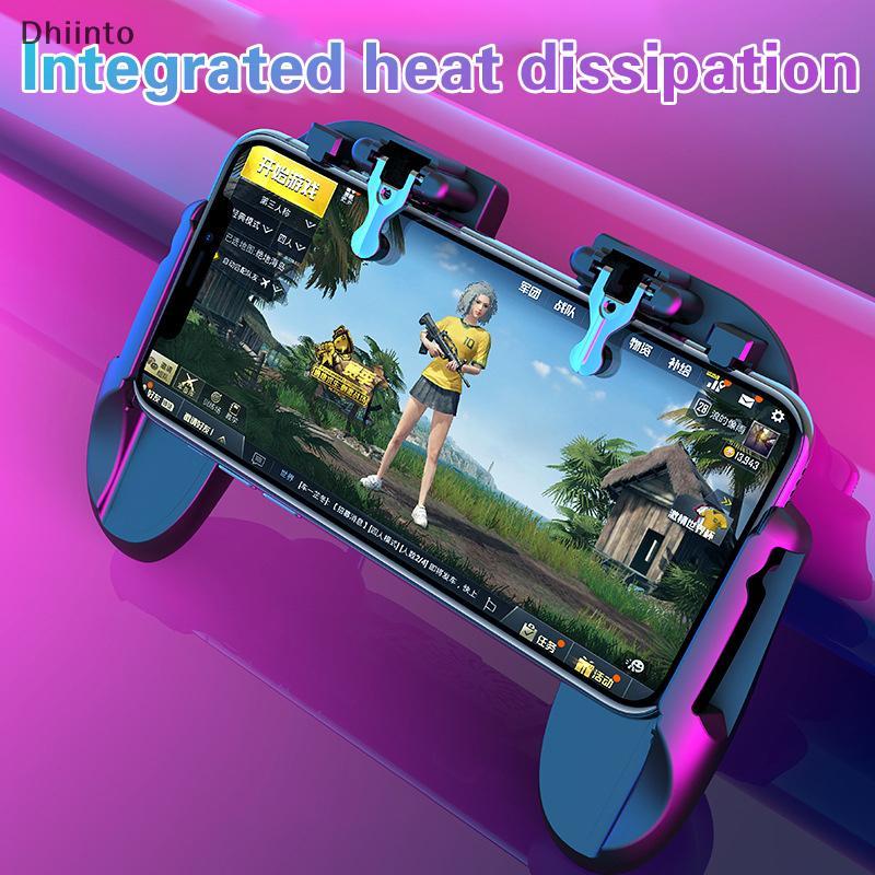 [Dhiint] H10 Gaming Handheld Grip Game Controller Joysti Gamepad Para Pubg Trigger Ventilador De Resfriamento Cooler Pho