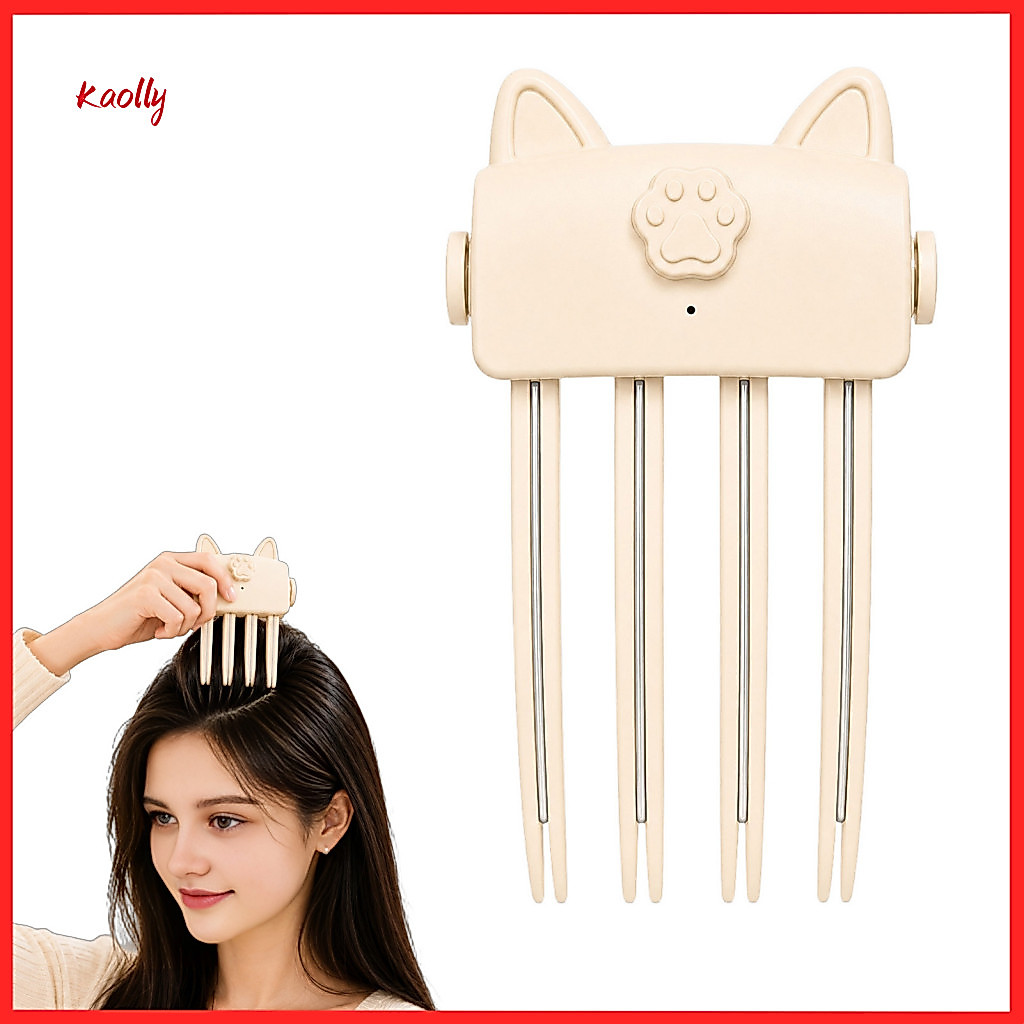 Hair Volume Clip for Fine Flat – Electric Root Lifter Comb with 2 Heat Settings Volumizing Puffy for Natural Easy Lift