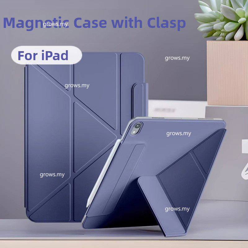 Para iPad A16 2025 11th Gen Ar M3 13 Pro 11 12.9 Caso Magnético Destacável Capa Com Fecho 11th 10th air 4 5 10 . 9 11 13