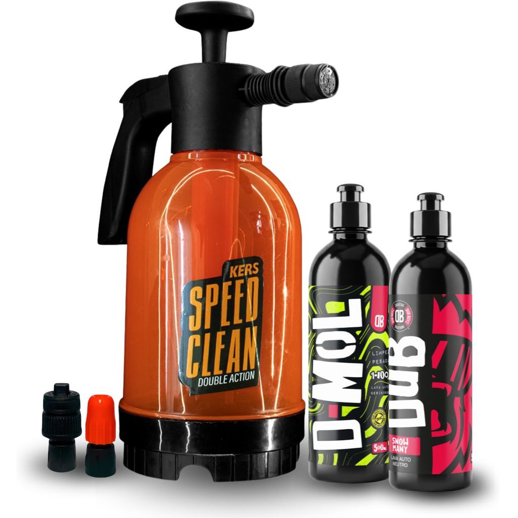 Kit Lavagem Profissional Speed Clean 2L Kers D-MOL Snow Many Dub Boyz 500ml Snow Foam Automotivo