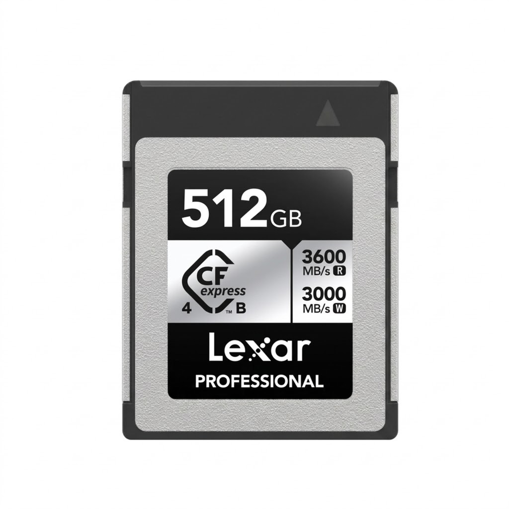 CARTÃO MEMÓRIA LEXAR CFEXPRESS 512GB TYPE B 3600MB/S SILVER LCXEXS4512G-RNENG