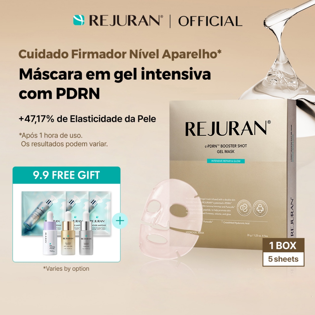 [ESPECIAL DE LANÇAMENTO 9.9] REJURAN c-PDRN Booster Shot Máscara em Gel Intensiva & Glow
