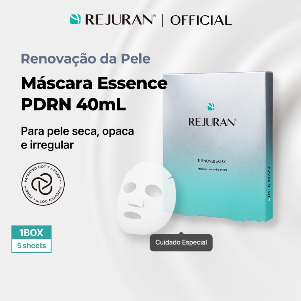 [REJURAN] Turnover Mask 5 Unidades | Hidratação, Renovação da Pele, Ação Calmante e Luminosidade