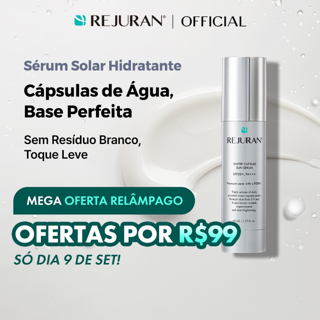 [REJURAN] Soro Solar Cápsula De Água 40mL Fps50 + , PA + +