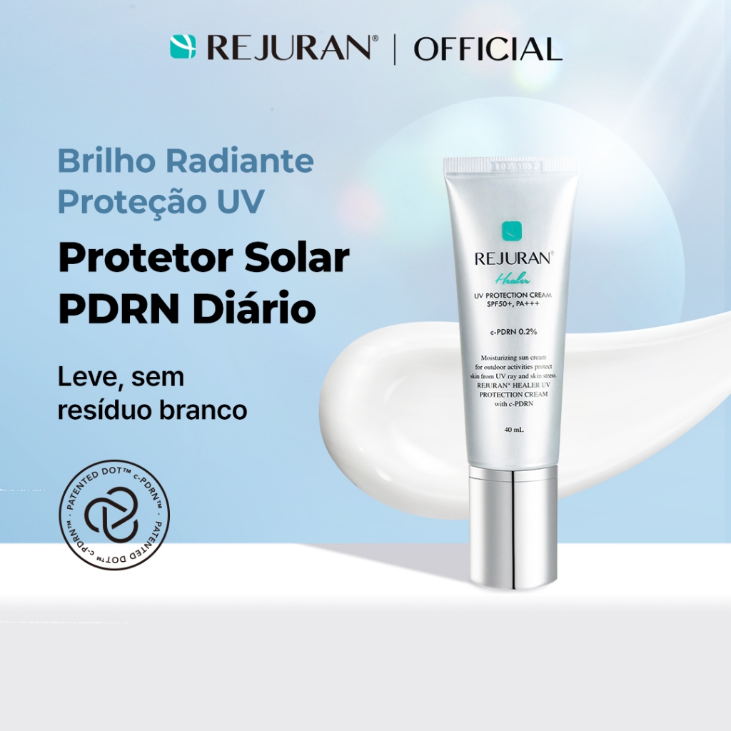 [REJURAN] UV Protection Cream 40mL | Leve, Sem Resíduo Branco e Protetor Solar para Uso Diário