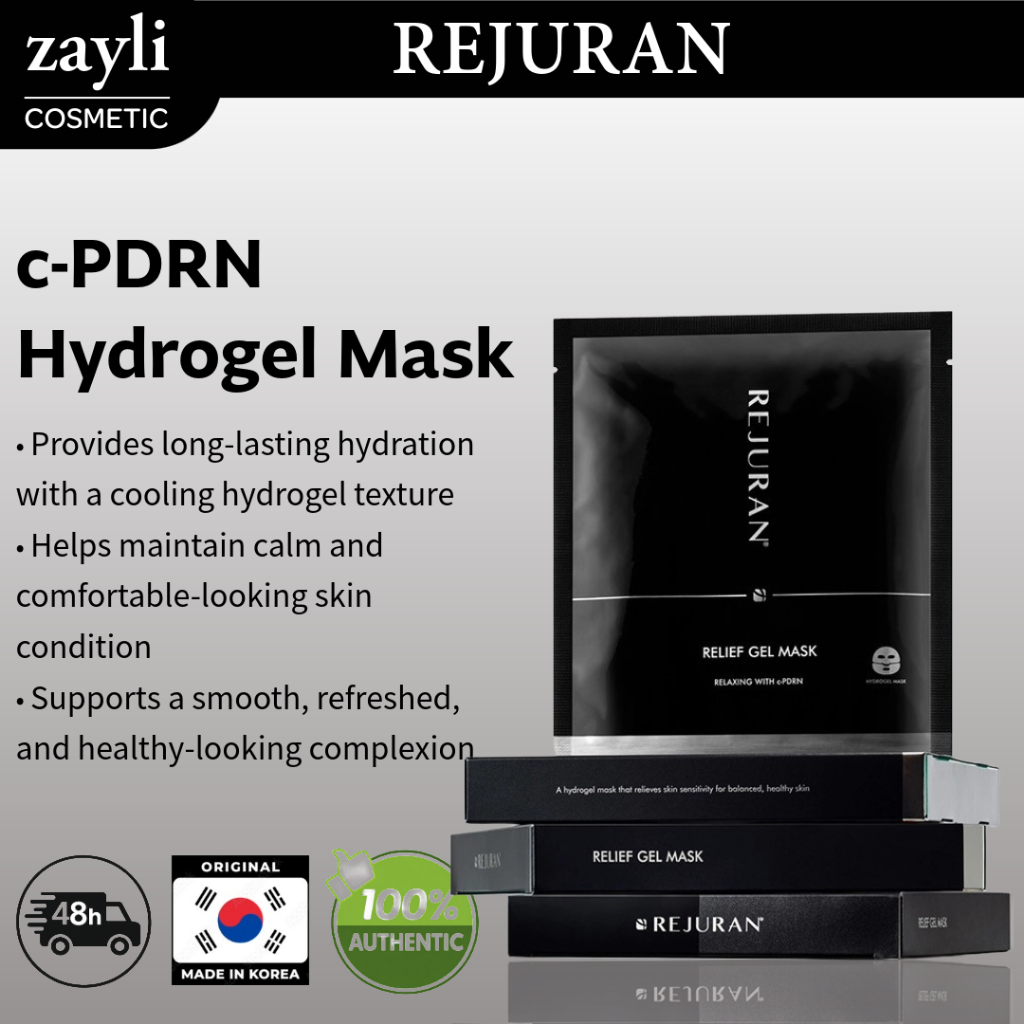 Máscara De Gel De Alívio REJURAN Folha De Hidrogel c-PDRN Cuidados De Hidratação 35g x 5