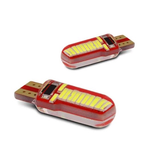 Lâmpada T10 24 Leds Gel Red Cel ta Cor sa O nix G0l G0lf