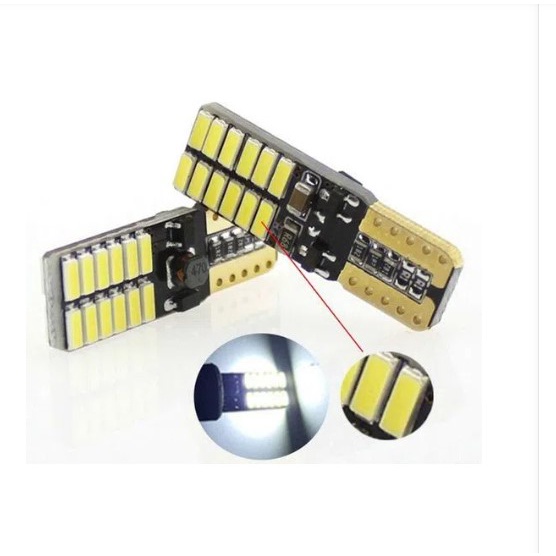 Lâmpada T10 24 Leds Canbus Ce lta Cor sa O nix H b 20 G0l G0lf V W