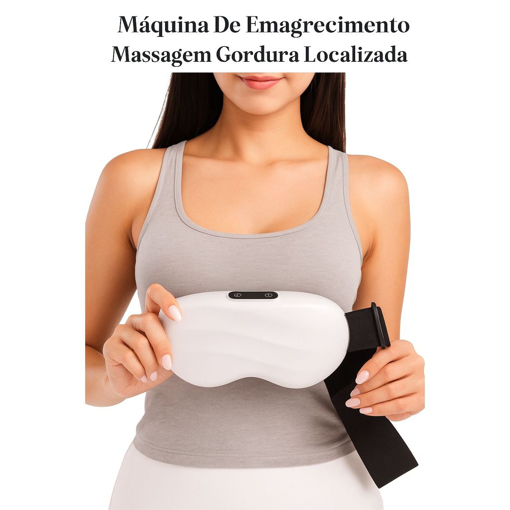 Cinto Massageador e Modelador Abdominal com Terapia recarregável USB Equipamentos De Fitness