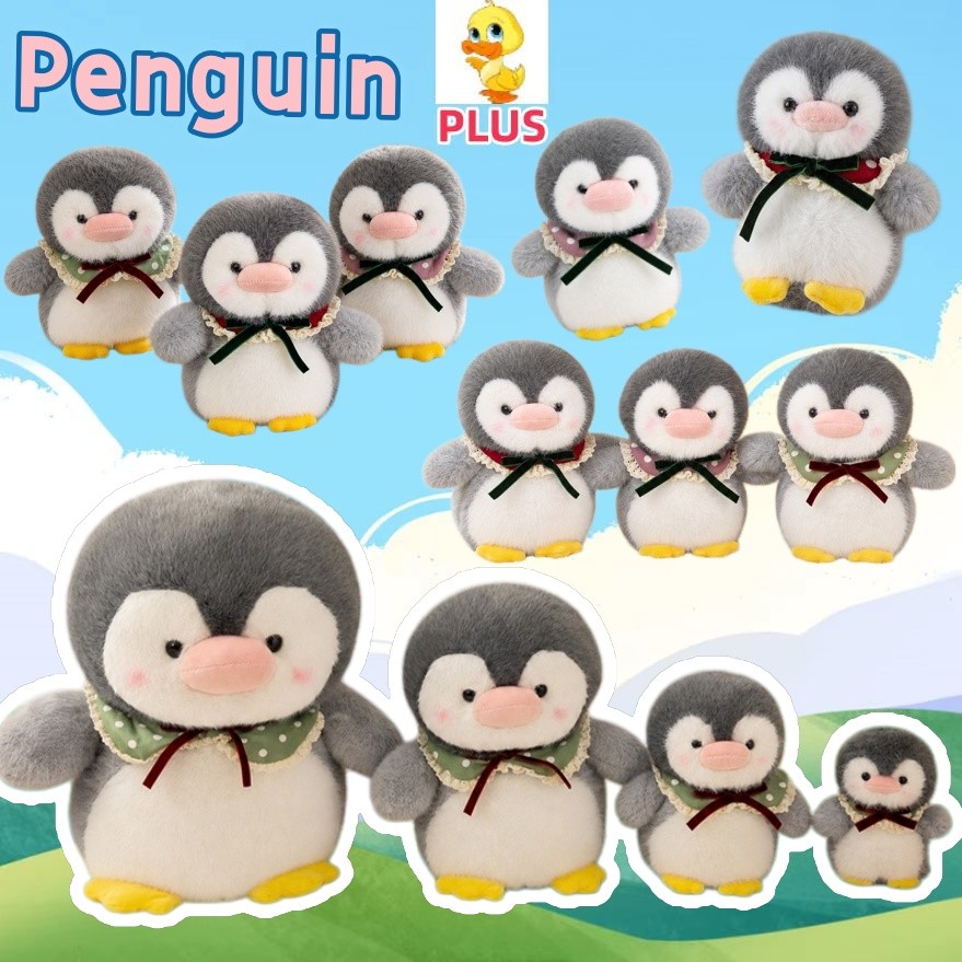 Mais ✨ Em Estoque Engraçado Gravata Borboleta Pinguim Brinquedo De Pelúcia Bonito Estatueta Animal Presente Peculiar Dec