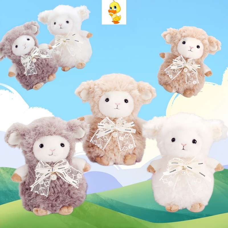 Mais ✨ Em Estoque Bem Comportado Ovelha Plushie Brinquedo Bonito Divertido Cordeiro De Pelúcia Macio Decoração Para Casa