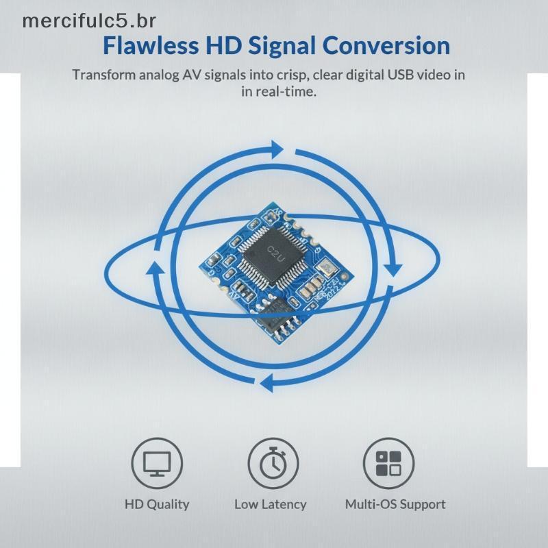 Weijiaott Mc CVBS Para Módulo De Captura De Vídeo USB Adaptador Analógico AV Webcam Digital De Alta Compatibilidade Câme