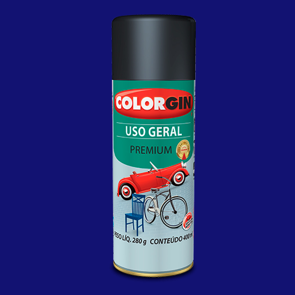 TINTA SPRAY METALLIK INTERIOR AZUL 55071 COLORGIN 350ML