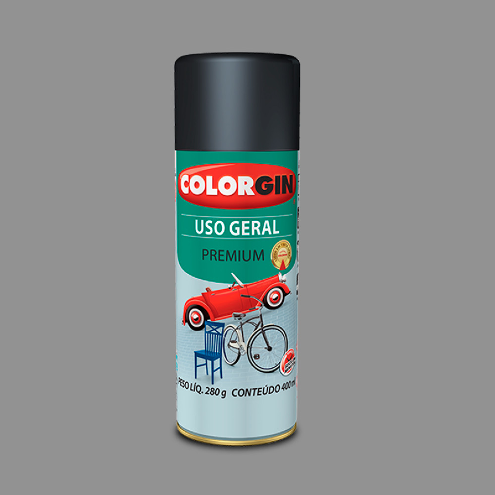 TINTA SPRAY USO GERAL ALUMINIO PARA RODAS 55001 COLORGIN 350ML