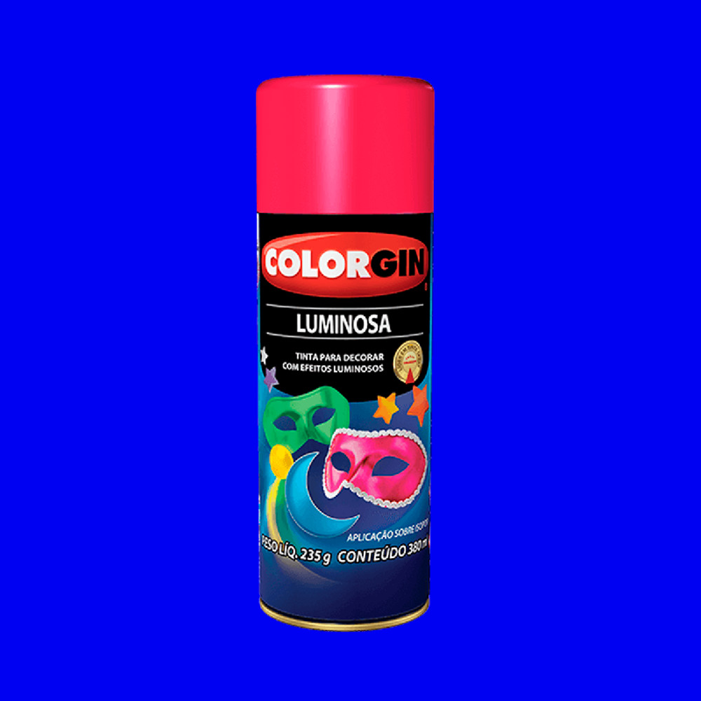 TINTA SPRAY LUMINOSA AZUL 757 COLORGIN 350ML