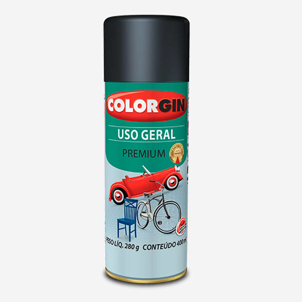 TINTA SPRAY USO GERAL BRANCO RÁPIDO REFRIGERADOR 51001 COLORGIN 350ML