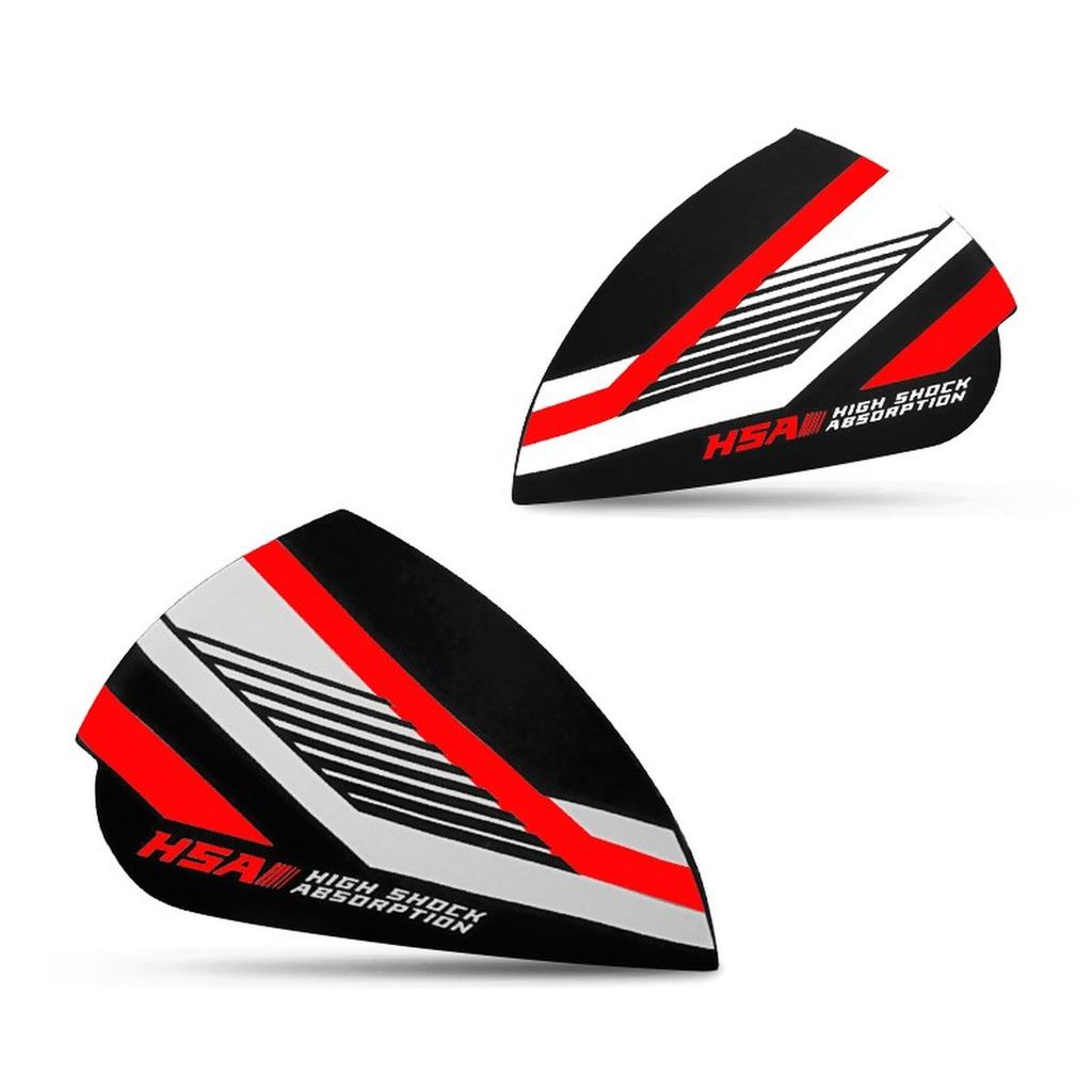 Orelhas Laterais Capacete Pro Tork Attack Evo Brilhante Preto - Vermelho Alta Qualidade Resistente