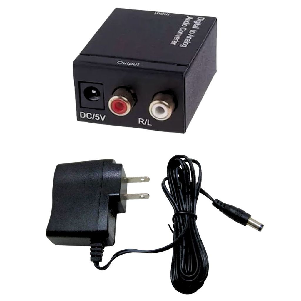 CONVERSOR OPTICO COAXIAL DIGITAL P/ SAÍDA RCA