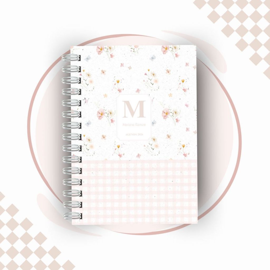 Agenda 2026 com Nome na Capa | Modelo Profissional, Clean ou Vintage | Ideal para Organização Diária
