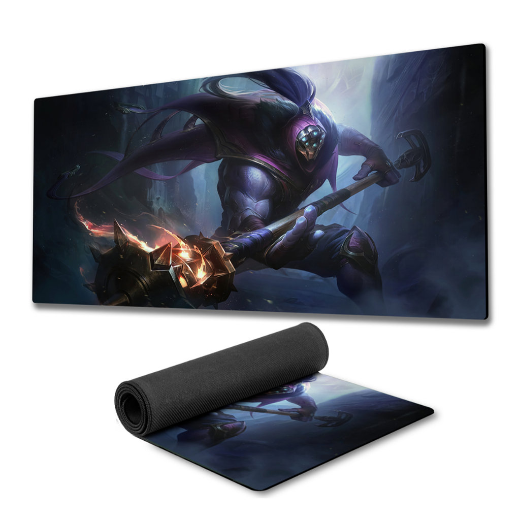 Mouse Pad Jax LOL fundo de borracha 90x40cm 80x30cm 900x400 800x300 anime League of legends speed gamer mousepad