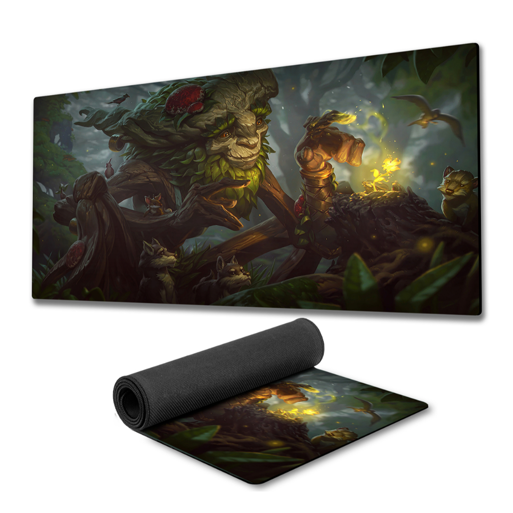 Mouse Pad Ivern LOL fundo de borracha 90x40cm 80x30cm 900x400 800x300 anime League of legends speed gamer mousepad