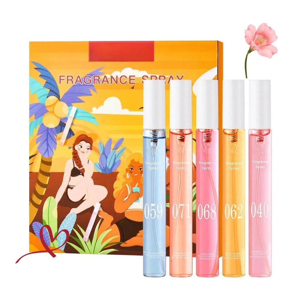 Fragrance Set Perfume, Long-Lasting Perfume Spray Set Featuring floral, citrus, and marine notes Multiple scents suitabl