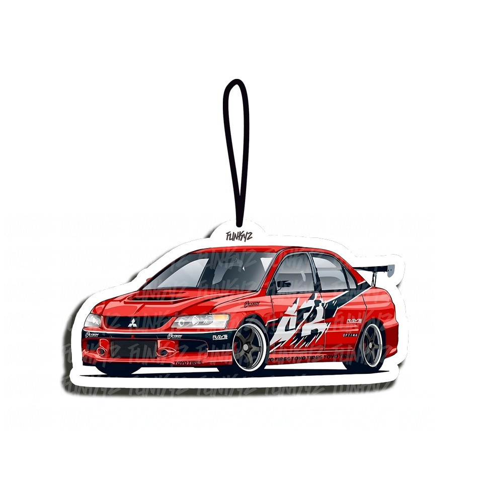 Aromatizante Lancer Evolution 9 IX do Sean e Han - Velozes e Furiosos (Tipo Little Tree) Funkyz