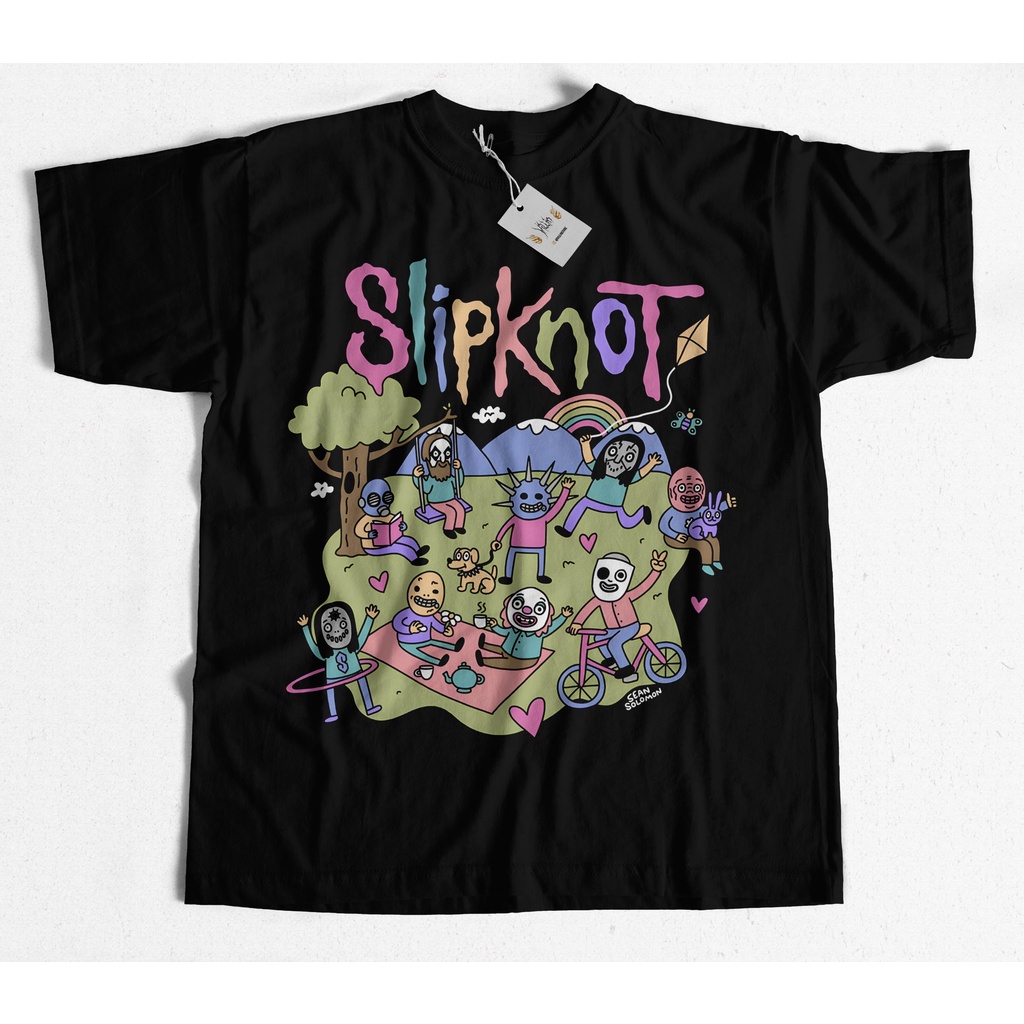 Camiseta Slipknot Cartoon Arco-íris Sean Solomon