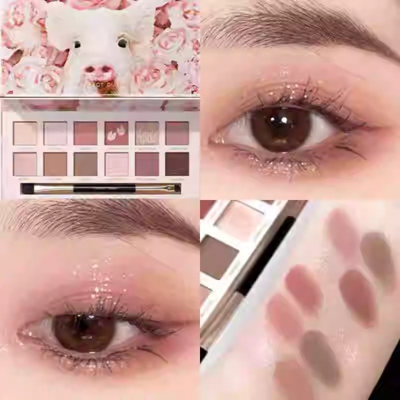 Paleta de sombras para diário perfeito Nezha Co-Branded Golden Tiger Ink Cat Earth Color Kitten Red Fox Spotted Tiger Pa