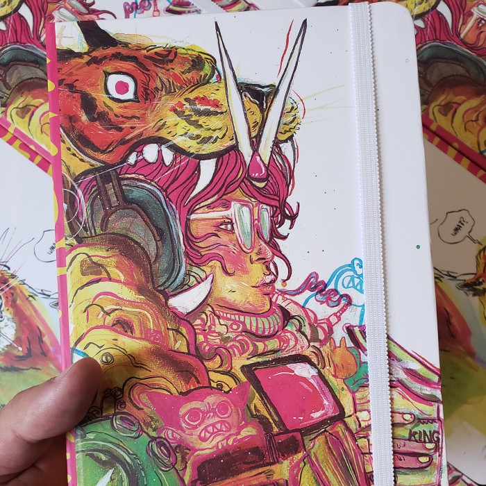 Sketchbook Golden Tiger, Caderno Sem Pauta