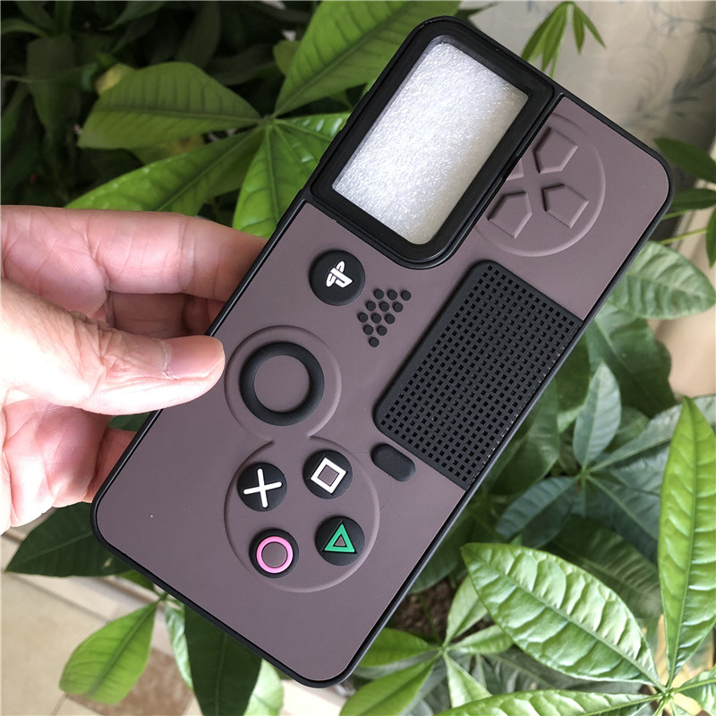 Capa de telefone em forma de console de jogos de chocolate de silicone 3D para Samsung S24 S23 S22 S21 S20 Plus Ultra FE