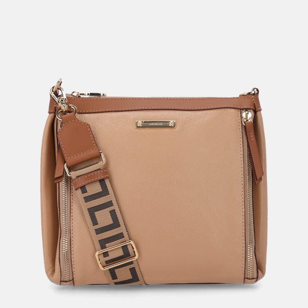 Bolsa Tiracolo Feminina Luz da Lua Média Butter Alça Transversal Zíper Casual Dia a Dia Original